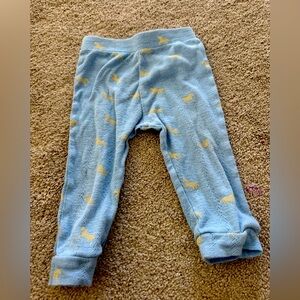 Kate Quinn Light Blue Pants with Yellow Horse Pattern 12-18 Months